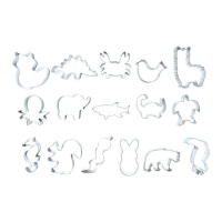 Kit de cortantes para animais variados - Scrapcooking - 16 peças