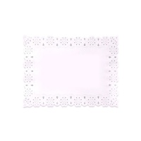 Guardanapos rectangulares de papel branco 26 x 37 cm - 7 unid.