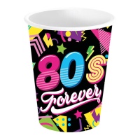 Copos Forever 80's 240 ml - 6 unidades