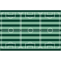 Toalha de mesa de campo de futebol de 1,20 x 1,80 m