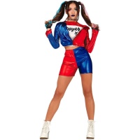 Fato de Harley Supervillain para mulher