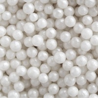 Pérolas de 4 mm brancas - Azucren - 90 gr