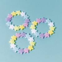 Pulseiras de estrelas em cores sortidas - 12 unid.