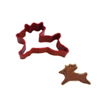 Cortador de mini renas do Pai Natal 5 x 3 cm - Creative Party