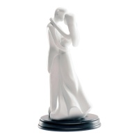 Figura para bolo de casamento kiss em branco 21 cm - Dekora