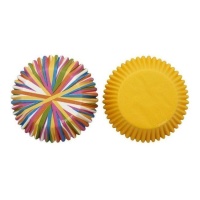 Roda de cor de cupcake 5 cm - Wilton - 75 pcs.