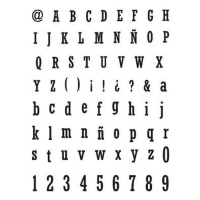 Carimbos transparentes de alfabeto e números - Artis decor