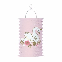 Lanterna de papel tubular Cisne 28 cm - 1 peça