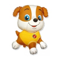 Feliz balão de cachorro amarelo 78 x 62 cm