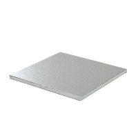 Base para bolos quadrada de 35,5 x 35,5 x 1,2 cm.