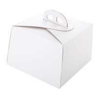 Caixa 20 x 20 x 12 cm para bolo branco Rio