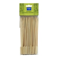 Espetos de bambu com cabo plano 18 cm - 50 pcs.