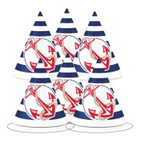 Anchor Nautic Hats - 6 pcs.