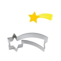 Cortador estrela cadente 9 x 4 cm - Pastkolor