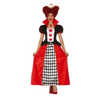 Fantasia de Rainha de Copas xadrez para mulher