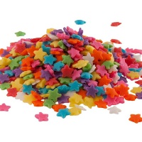 Sprinkles de estrelas multicolor de 100 gr - Dekora