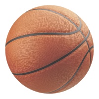 Oblea comestível de basquete de 20 cm