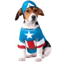 Fato de cão Capitão América