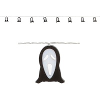Guirlanda de fantasma assassino com luz de 1,65 m