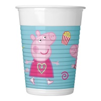 Copos Peppa e George Pig 200 ml - 8 unidades