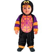 Fantasia de aranha preta e laranja para bebê