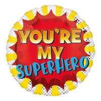 Balão redondo You Re My Superhero 43cm - Anagrama