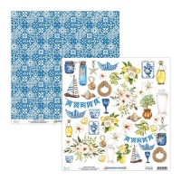 Papel para scrapbooking da Mediterranean Heaven - Mintay Papers - 1 folha