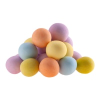 Bolas de chocolate crocantes em cores pastel 80 gr - Dekora