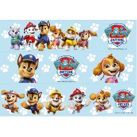 Oblata comestível da Patrulla canina para borda de bolo 21 x 4,95 cm - 3 unidades