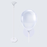 Centro de mesa de balões brancos de 40 cm