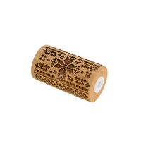 Mini rolo marcador de madeira para ponto cruz - scrapcooking - 1 unidade