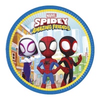 Pratos de Spidey de 23 cm - 8 unidades