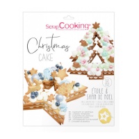 Estencil para Estrela e Árvore de Natal - Scrapcooking - 2 unidades