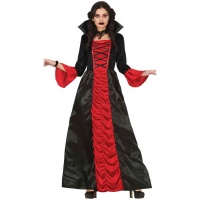Fato de Condessa Vampira Vermelho para mulher