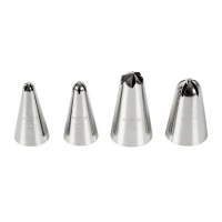 Conjunto de bicos para flores n.º 225, 129, 109 e 190 - Wilton - 4 peças