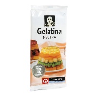 Gelatina neutra - Carmencita - 12 folhas