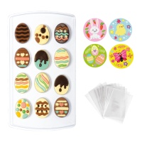 Kit de Páscoa para chocolates - Decorar - 40 unidades