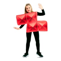 Traje Tetris Vermelho para Crianças