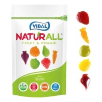Gomas de Frutas e Vegetais - Vidal - 180 gr