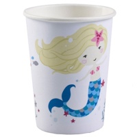 Copos Be a Mermaid 250 ml - 8 unid.