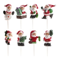 Palitos Pai Natal 3 cm - Dekora - 80 unidades