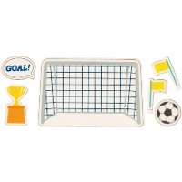 Decoração de açúcar 2D para bolo de Futebol - 12 peças