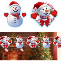 Grinalda de bonecos de neve de 3 m