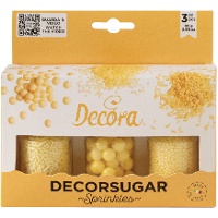 Kit de sprinkles sortidos amarelo-pérola - 85 g