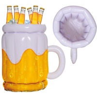 Caneca de cerveja insuflável para bebidas, 45 x 30 cm.