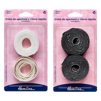 Velcro autocolante de 2 cm - Bainha - 1,25 m