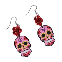 Brincos Catrina cor-de-rosa