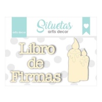 Aglomerado de Cirio e Livro de assinaturas - Artis decor - 4 unidades