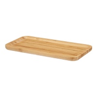 Prato para refeições ligeiras em bambu 30 x 15 cm