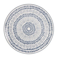 Placa azul impressa de 27 cm